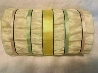 Vintage Rayon Pastel Stripe Plisse 
