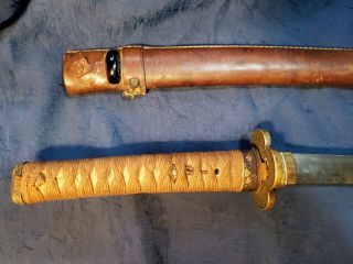 WWII JAPANESE SHIN GUNTO NCO SWORD - PRE 1944 MANUFACTURE 3