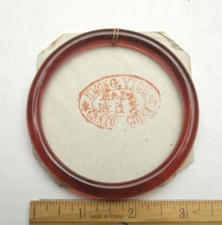 Large Antique Chinese Sewing Basket Ring Peking Glass Bangle Betty Lou 121