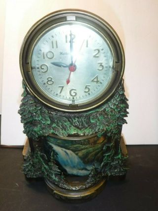 Vintage Master Crafters Animated Waterfall Clock Motion Lighted