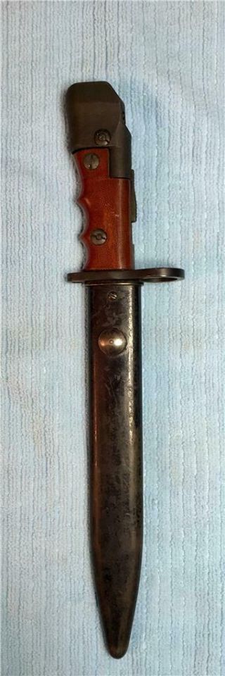 British No.  7 MkI Bayonet w/ Correct Scabbard for No.  4 Rifle & Mk V Sten Gun 6