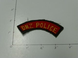 Dmz Police Hand Made In Korea Color Tab 1970 