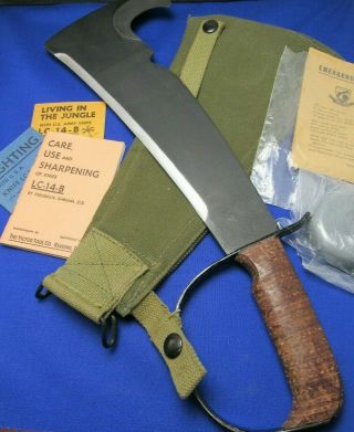 Ww2 Woodmans Pal M280 Lc - 14 - B Knife W Sheath & Take Care Booklets