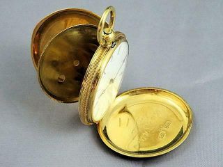 Patek Philippe Geneva 18K Gold Pocket Watch Runs Estate Find Dated 1874 6