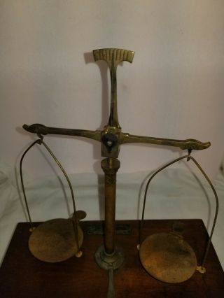 1890s HENRY TROEMNER BALANCE SCALES GOLD OR APOTHECARY ANTIQUE 1/2 Ounce 4