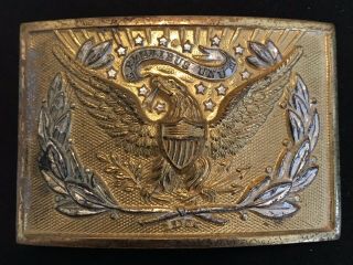 Indian War M1874 Us Officer Belt Plate Buckle,  Evans & Hassall Maker