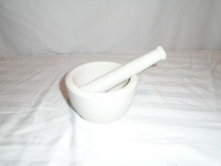 Vintage Coors Pottery Mortar & Pestle Pharmacy Apothecary