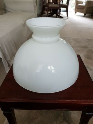 Antique/vintage Milk Glass Oil/lamp Shade