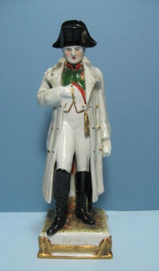 Dresden,  Sitzendorf,  Scheibe Alsbach Porcelain Napoleon Bonaparte Figurine
