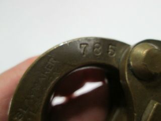 Antique Brass Padlock with Key,  U.  S.  Bureau Of Indian Affairs, 6