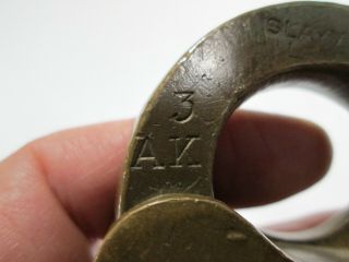 Antique Brass Padlock with Key,  U.  S.  Bureau Of Indian Affairs, 7