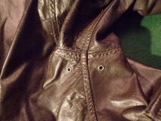 Avirex Unltd A2 leather dark brown jacket US Army 1978 - vintage SZ40 5
