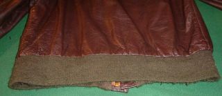 Avirex Unltd A2 leather dark brown jacket US Army 1978 - vintage SZ40 6