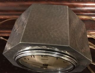 Rare Ferranti Art Deco Sheffield Craftsman Pewter Synchronous Electric Clock 4
