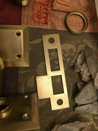 Vintage Corbin No.  1343 Mortise Lock Set Door Handle Mechanism USA 5