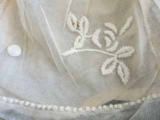 c.  1880 Antique French Handstitched Lacey Babys Dress 3