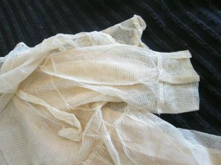 c.  1880 Antique French Handstitched Lacey Babys Dress 6