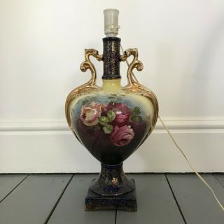 Large French Country Table Lamp Decorative Urn Vase Style Ceramic