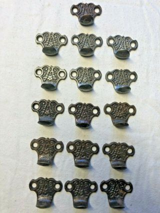 16 Antique Cast - Iron Eastlake Window Sash Handles Pulls Or Drawer Door Pull