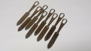 U.  S.  Military Issue Silverware Knives 8 Total