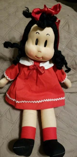 Vintage Rare 16 " Georgene Averill? Lulu Cloth Doll.  Mid Century ?? Read