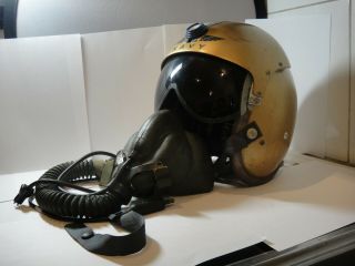 Vintage Us Navy Air Force Pilots Flight Fighter Helmet Marines Army