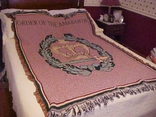 Order Of The Amaranth Masterweave Woven Blanket Or Throw