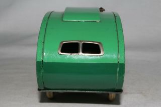 1930 ' s Triang Minic Caravan Camper Trailer,  2 Tone Green, 3