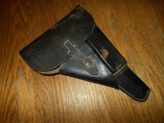 Ww2 German Wehrmacht Luftwaffe Walther P38 Leather Soft Shell Holster -