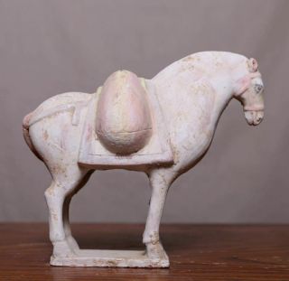 Great Chinese Wei Dynasty Pottery Old Statue Clay Stand Horse Sculpture HB77 5