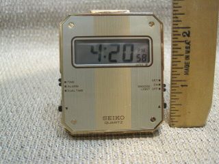Vintage Seiko Travel / Alarm Mini Clock - made in Japan 2