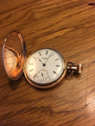 Elgin Running Pocket Watch Antique 1875