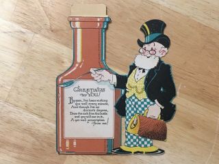 Old House Call Doctors Rx Pill Bottle Cincinnati Ohio Mechanical Get - Well Card