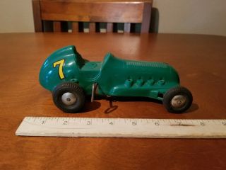 Vintage 1950s Marx Hard Plastic Wind Up 7 Midget Racer Race Car Wind Up