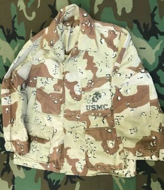 Desert Storm Bdu Shirt Coat Camouflage Desert 6 Color Nsn 8415 - 01 - 102 - 6769 Large