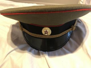 Officer Cap Hat 57 Russian Soviet Ussr Military Uniform 91