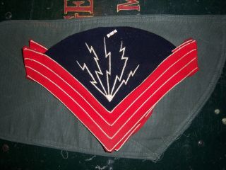 Indian Wars/1899 To 1902 Us Army Electrician Sergeant Set Of Chevrons (pair)