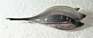 SLEEK DANISH STERLING MID CENTURY BRAMMER DESIGNER PIN ABSTRACT FLYING BIRD 6