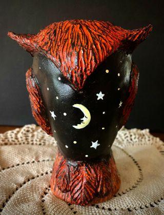 Primitive Folk Art Halloween OWLINGTON OWL EHAG PFATT 2