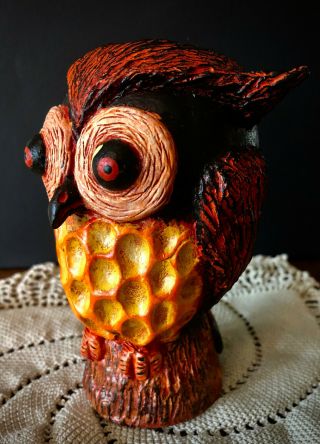 Primitive Folk Art Halloween OWLINGTON OWL EHAG PFATT 3
