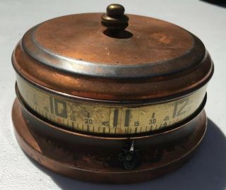 Vintage Tape Measure Clock Made In Usa Not Restore