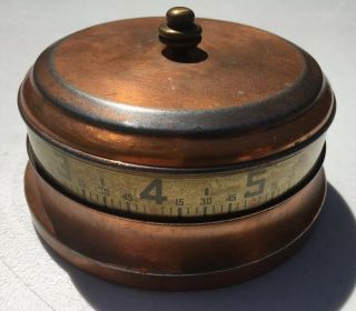 Vintage Tape Measure Clock Made In USA Not Restore 3
