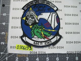 Usaf Air Force Squadron Patch 480th Ews Electronic Warfare Aviano Italy 1995
