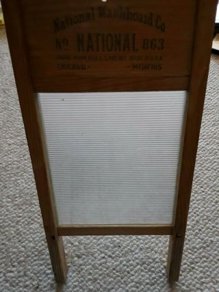 National Washboard Co.  no.  863,  The Glass King WASHBOARD.  Memphis Chicago USA 2