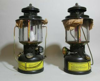 VINTAGE US MILITARY 1988 COLEMAN TYPE SMP GAS FIELD LANTERN IN CASE 2