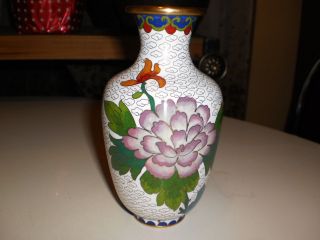 Chinese Cloisonne Bronze Vase "
