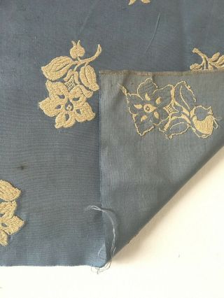 19th C.  French Silk Woven Brocade Fabric - (2658) 3