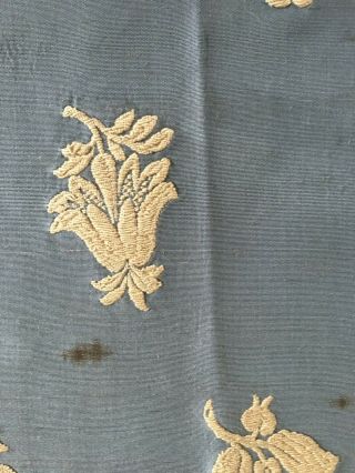 19th C.  French Silk Woven Brocade Fabric - (2658) 4