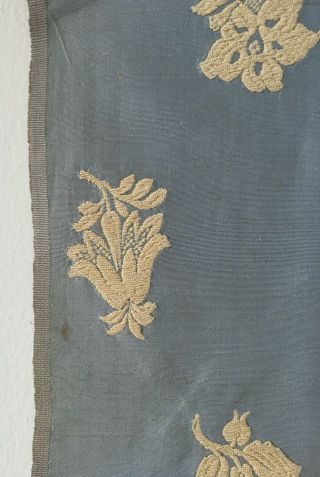 19th C.  French Silk Woven Brocade Fabric - (2658) 6