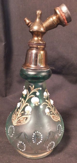 Antique Moser Atomiser Verde Perfume Bottle Ca1900 